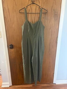 Old Navy Olive Green Wide-Strap Jumpsuit